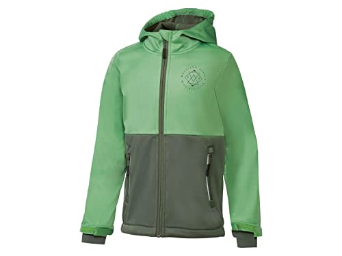 Crivit Kinder Softshelljacke mit Kapuze (as3, numeric, numeric_134, numeric_140, regular, grün/khaki) von Crivit