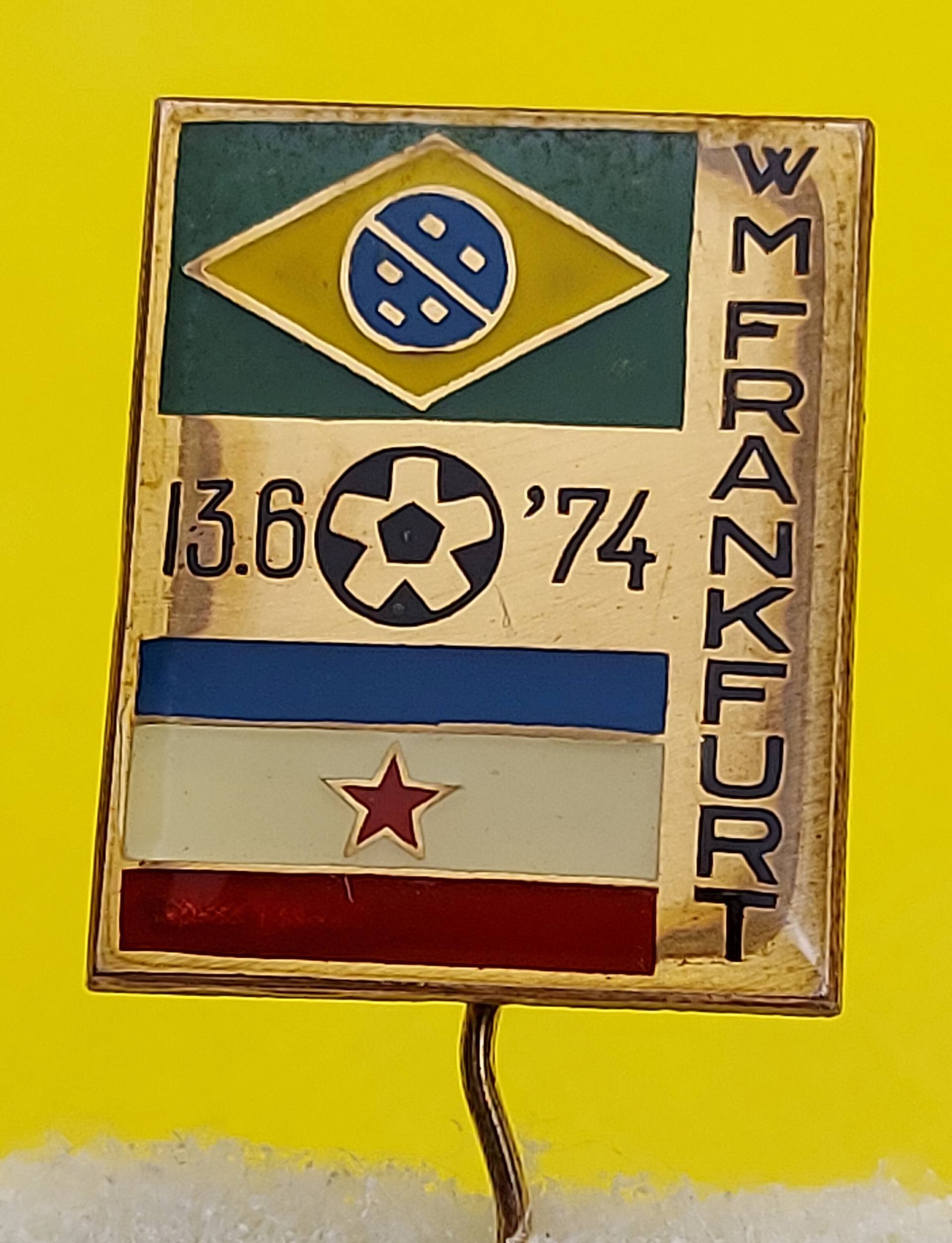 Brasilien - Jugoslawien/ Wm74, Fußball-Wm, Coupé Du Monde Frankfurt 1974 Brasilien - Jugoslawien/ Wm74, Fußball-Wm, Coupé Du Monde Frankfurt 1974 von Croata