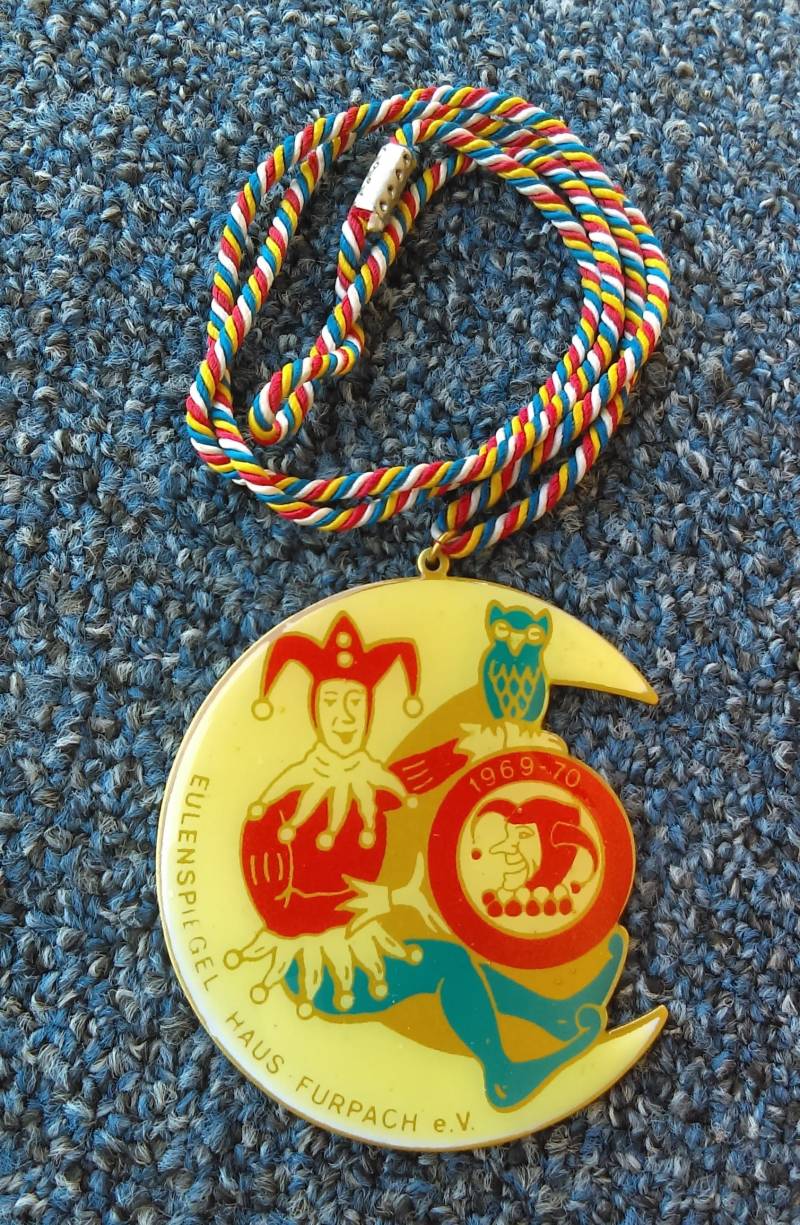 Karneval, Karnevalsverein Eulenspiegel Haus Furpach 1969-1970. Deutschland Medaille Karneval, Karnevalsverein Eulenspiegel Haus Furpach 1969-1970. Deutschland Medaille von Croata