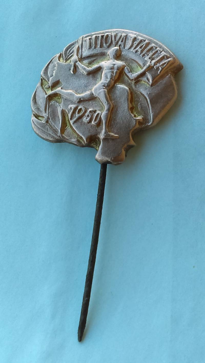 Titova Štafeta 1950. Staffel Jugend, Josip Broz Tito, Jugoslawien Antike Anstecknadel, Abzeichen - Original Titova Štafeta 1950. Staffel Jugend, Josip Broz Tito, Jugoslawien Antike Anstecknadel, Abzeichen - Original von Croata