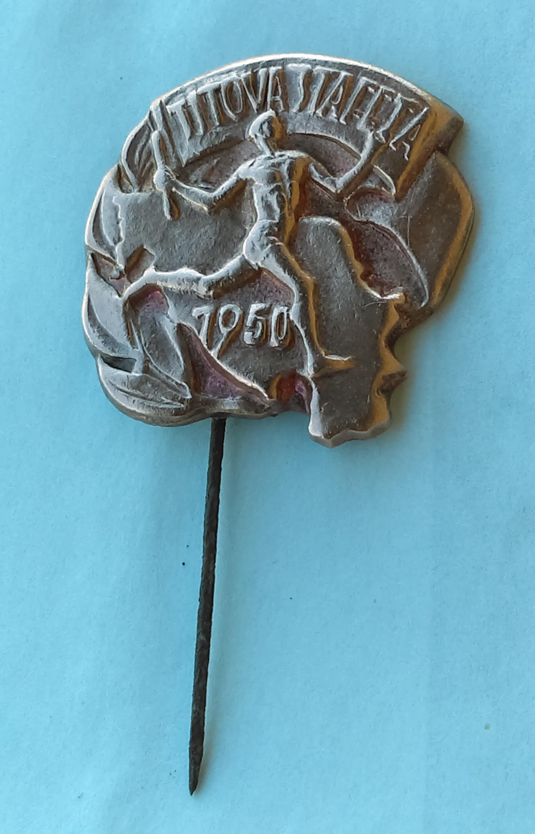 Titova Štafeta 1950. Staffel Jugend, Josip Broz Tito, Jugoslawien Vintage Abzeichen Pin Titova Štafeta 1950. Staffel Jugend, Josip Broz Tito, Jugoslawien Vintage Abzeichen Pin von Croata