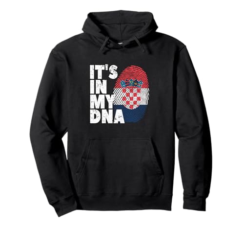 Kroatien Flagge It's In My DNA Fingerabdruck Herren Damen Pullover Hoodie Kroatien Flagge It's In My DNA Fingerabdruck Herren Damen Pullover Hoodie von Croatia Croatian Patriotic Designs for Men & Women