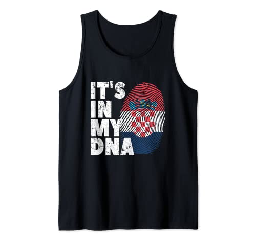 Kroatien Flagge It's In My DNA Fingerabdruck Herren Damen Tank Top Kroatien Flagge It's In My DNA Fingerabdruck Herren Damen Tank Top von Croatia Croatian Patriotic Designs for Men & Women
