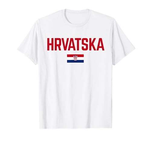 HRVATSKA KROATIEN Flagge Damen Herren Kinder KROATIEN T-Shirt von Croatia Family Shop