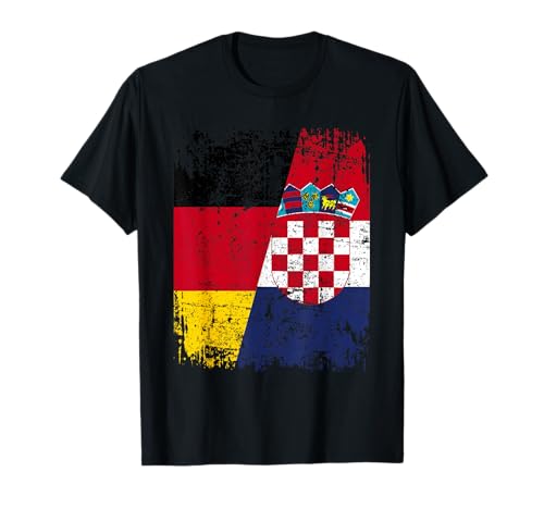 KROATIEN DEUTSCHLAND Flagge | Damen Herren Kinder | Kroatien T-Shirt von Croatia Family Shop