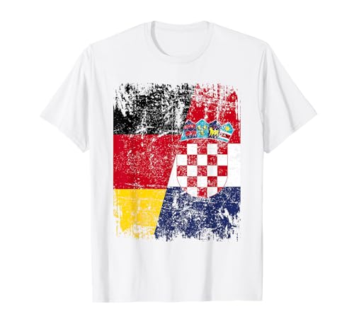 KROATIEN DEUTSCHLAND Flagge | Damen Herren Kinder | Kroatien T-Shirt von Croatia Family Shop