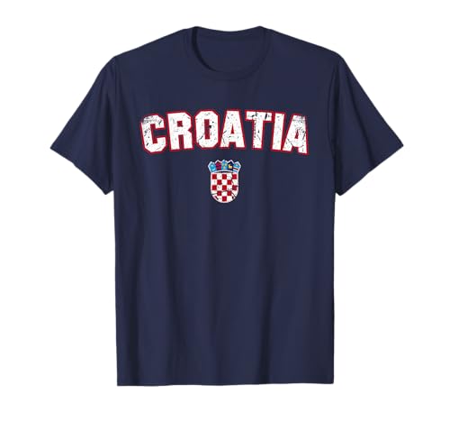KROATIEN Flagge Damen Herren Kinder KROATIEN T-Shirt von Croatia Family Shop
