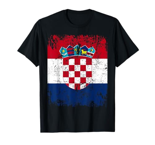 KROATIEN Flagge Damen Herren Kinder KROATIEN T-Shirt von Croatia Family Shop