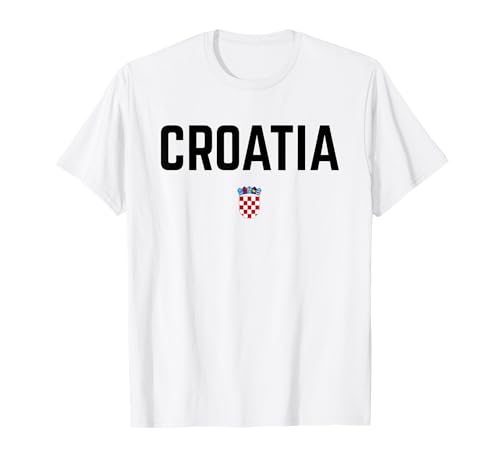KROATIEN Flagge Damen Herren Kinder KROATIEN T-Shirt von Croatia Family Shop