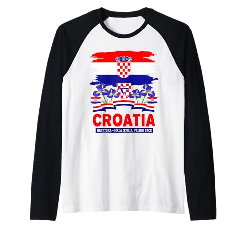 Hrvatska Kroatische Flagge Outfit Idee für Kinder & Kroatien Flagge Raglan von Croatia Flag Accessories Outfit Ideas For Women