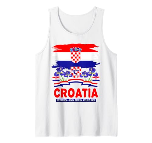 Hrvatska Kroatische Flagge Outfit Idee für Kinder & Kroatien Flagge Tank Top Hrvatska Kroatische Flagge Outfit Idee für Kinder & Kroatien Flagge Tank Top von Croatia Flag Accessories Outfit Ideas For Women
