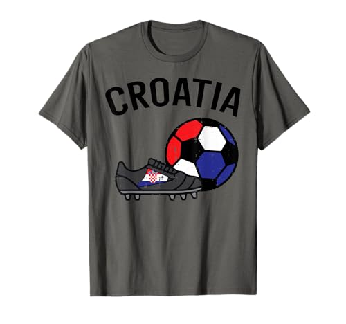 Fußballschuhe mit Kroatien-Flagge, Fußballschuhe, Fußballfan, Herren, Damen, Kinder T-Shirt Fußballschuhe mit Kroatien-Flagge, Fußballschuhe, Fußballfan, Herren, Damen, Kinder T-Shirt von Croatia Soccer Shirts Croatian Flag Gifts