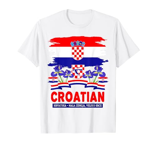Kroatische Flagge Outfit Idee für Frauen & Kroatien Hrvatska Flagge T-Shirt Kroatische Flagge Outfit Idee für Frauen & Kroatien Hrvatska Flagge T-Shirt von Croatian Flag Accessories Outfit Ideas For Kids