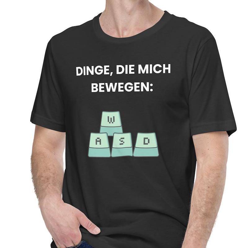 Gaming Shirt - Lustiges Gamer T-Shirt Wasd Spruch Nerd Zocker Geschenk Für Freund [xs 2xl 27, 90 Eur] von CrocGamingPrints