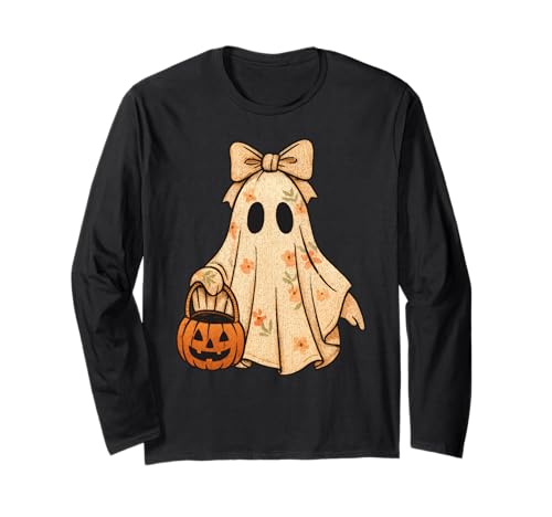Crochet Ghost Boho Floral Halloween Kürbis Herren Damen Kinder Langarmshirt Crochet Ghost Boho Floral Halloween Kürbis Herren Damen Kinder Langarmshirt von Crochet Ghost Boho Floral Halloween