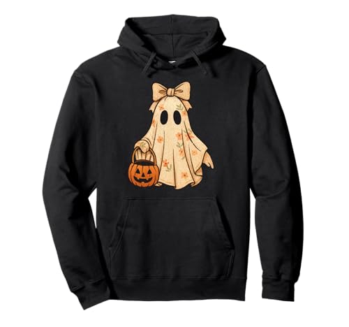 Crochet Ghost Boho Floral Halloween Kürbis Herren Damen Kinder Pullover Hoodie von Crochet Ghost Boho Floral Halloween