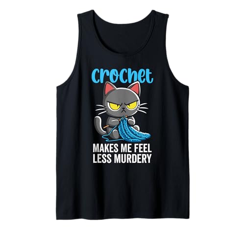 Beim Häkeln fühle ich Mich weniger Mörderische Katze häkeln für Frauen Tank Top Beim Häkeln fühle ich Mich weniger Mörderische Katze häkeln für Frauen Tank Top von Crochet makes me feel less Murdery funny