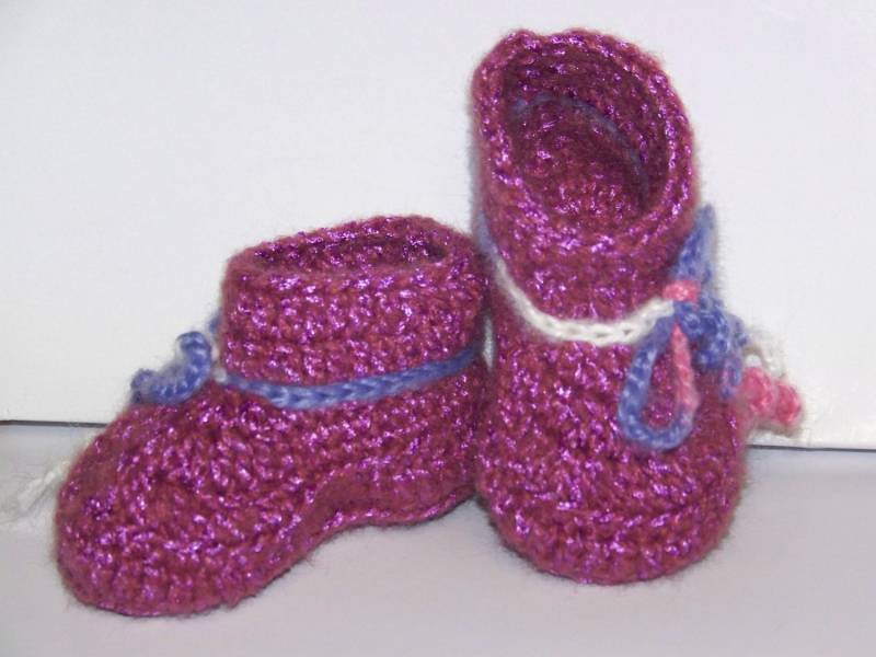 Gehäkelte Booties 0 Bis 3 Monate Gehäkelte Booties 0 Bis 3 Monate von CrochetByChristi