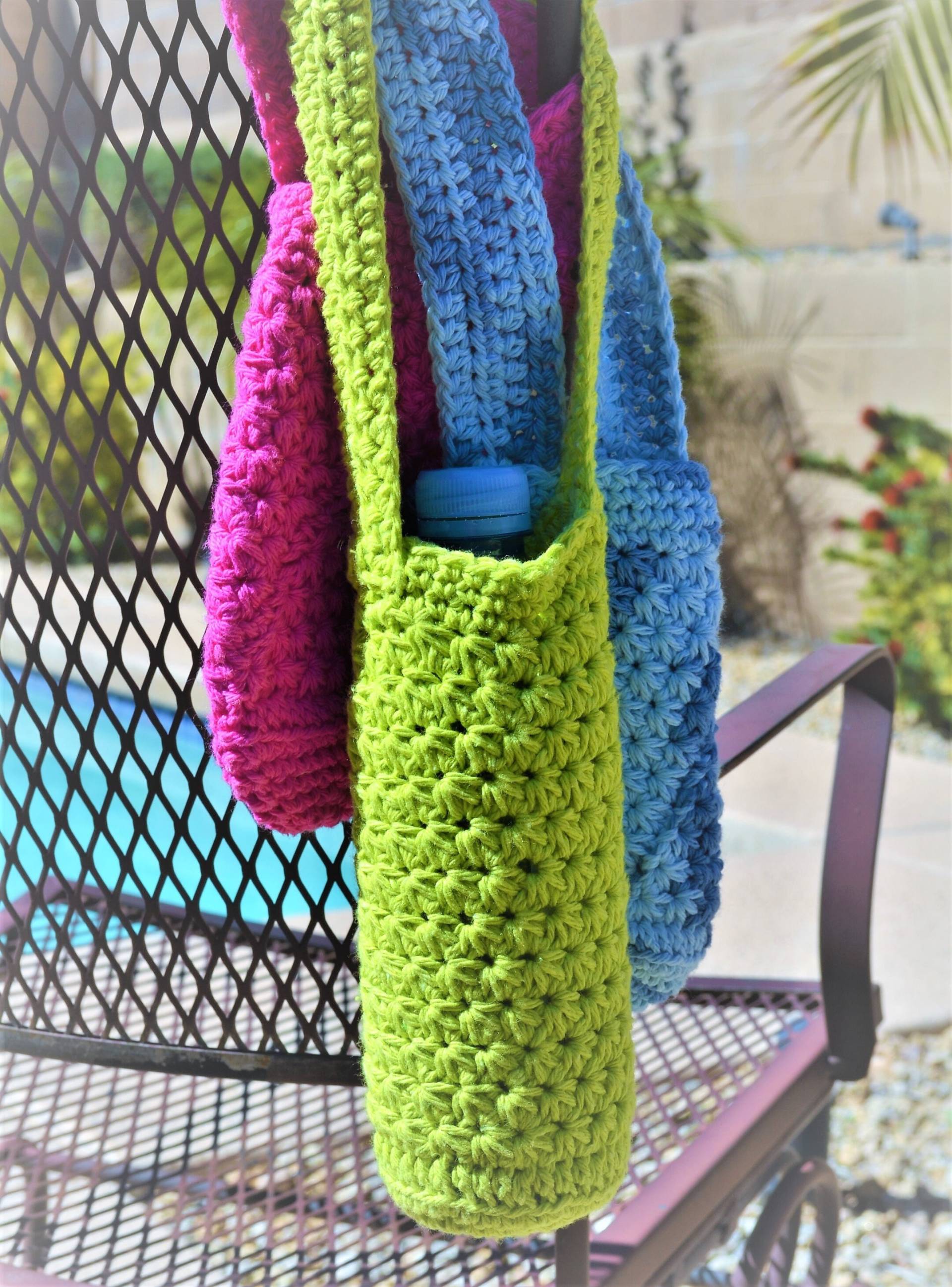 Wasserflaschentasche Wasserflaschentasche von CrochetCrony