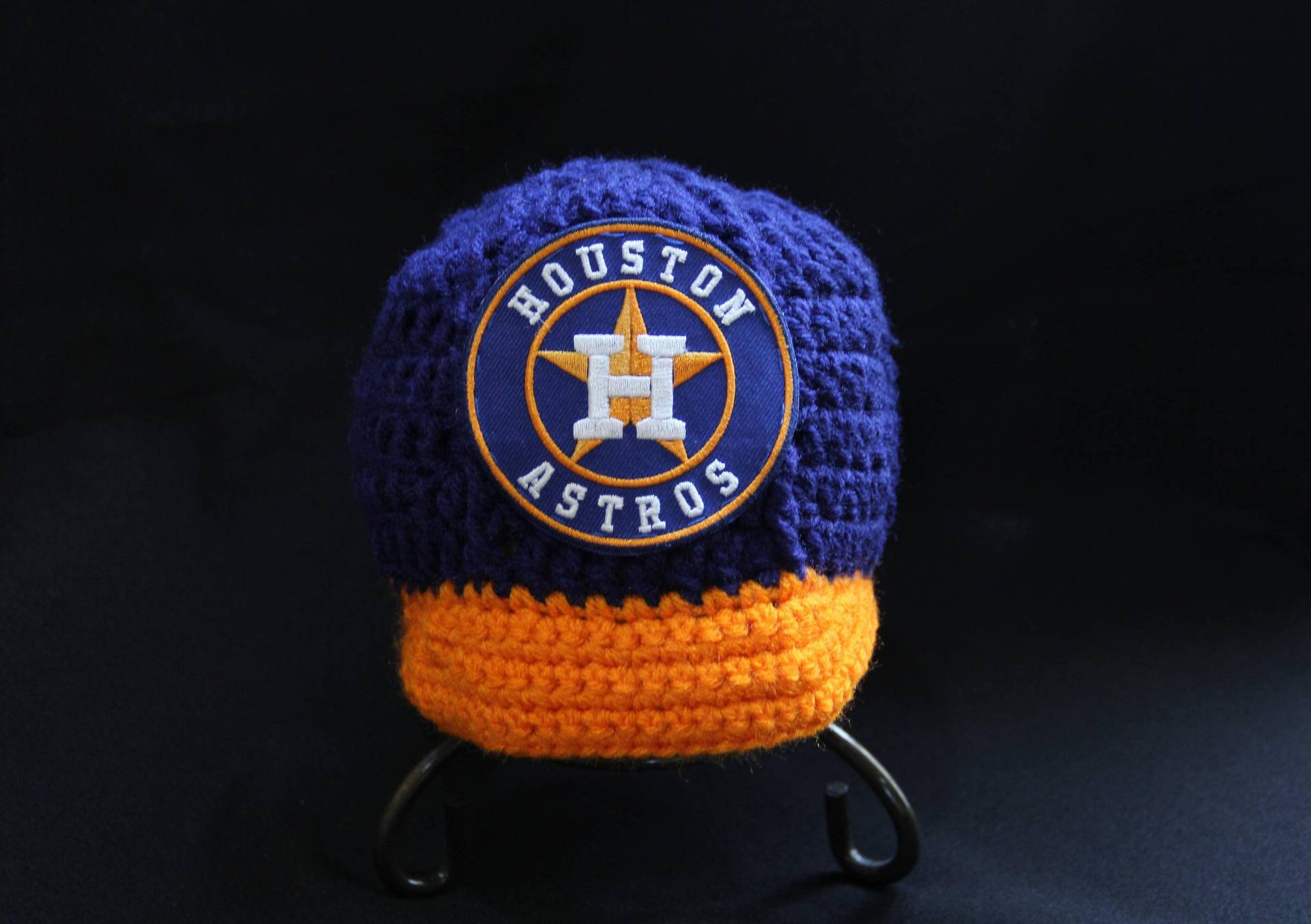 Gehäkelte Houston Astros Baby Mütze/Mütze, Neugeborene, Baseball, Fotorequisite, Babyparty, Geschenk, World Series Stars von CrochetedByAna
