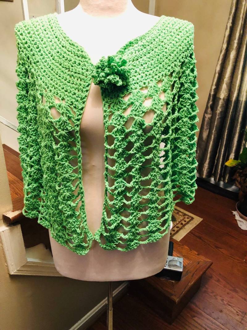 Grüne Spitze Capelet von CrochetedPassions737