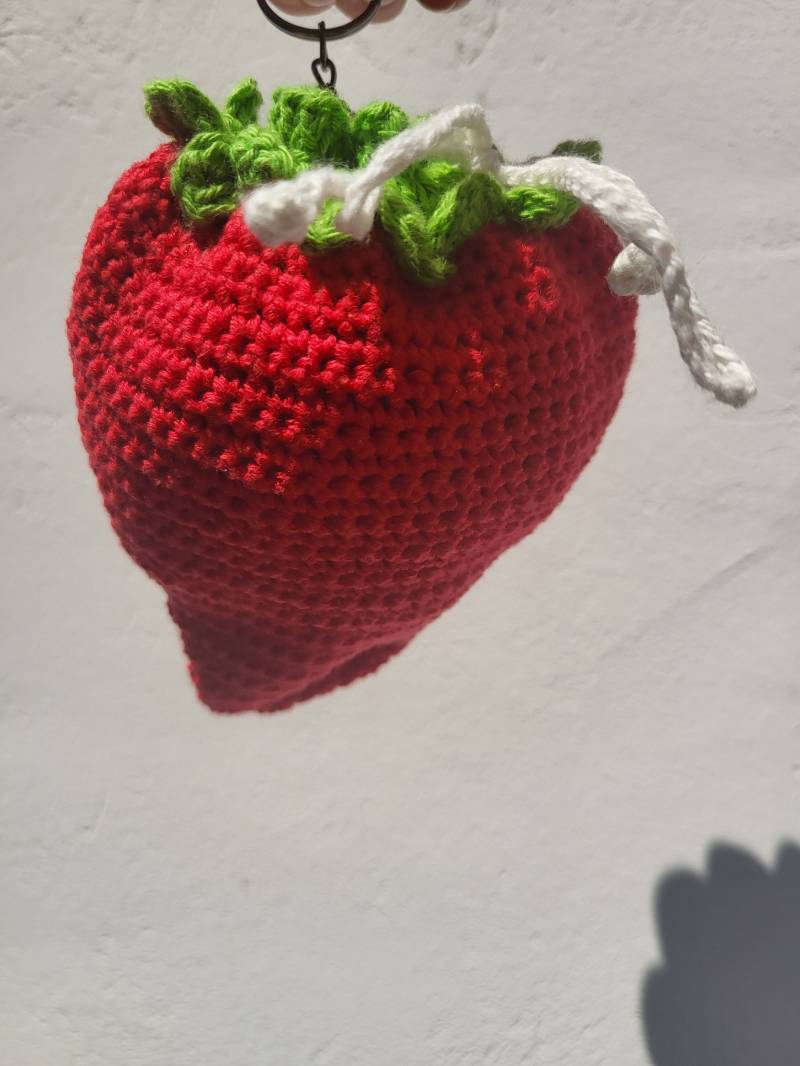 Erdbeer Markt Tasche von CrochetplaceByAnja
