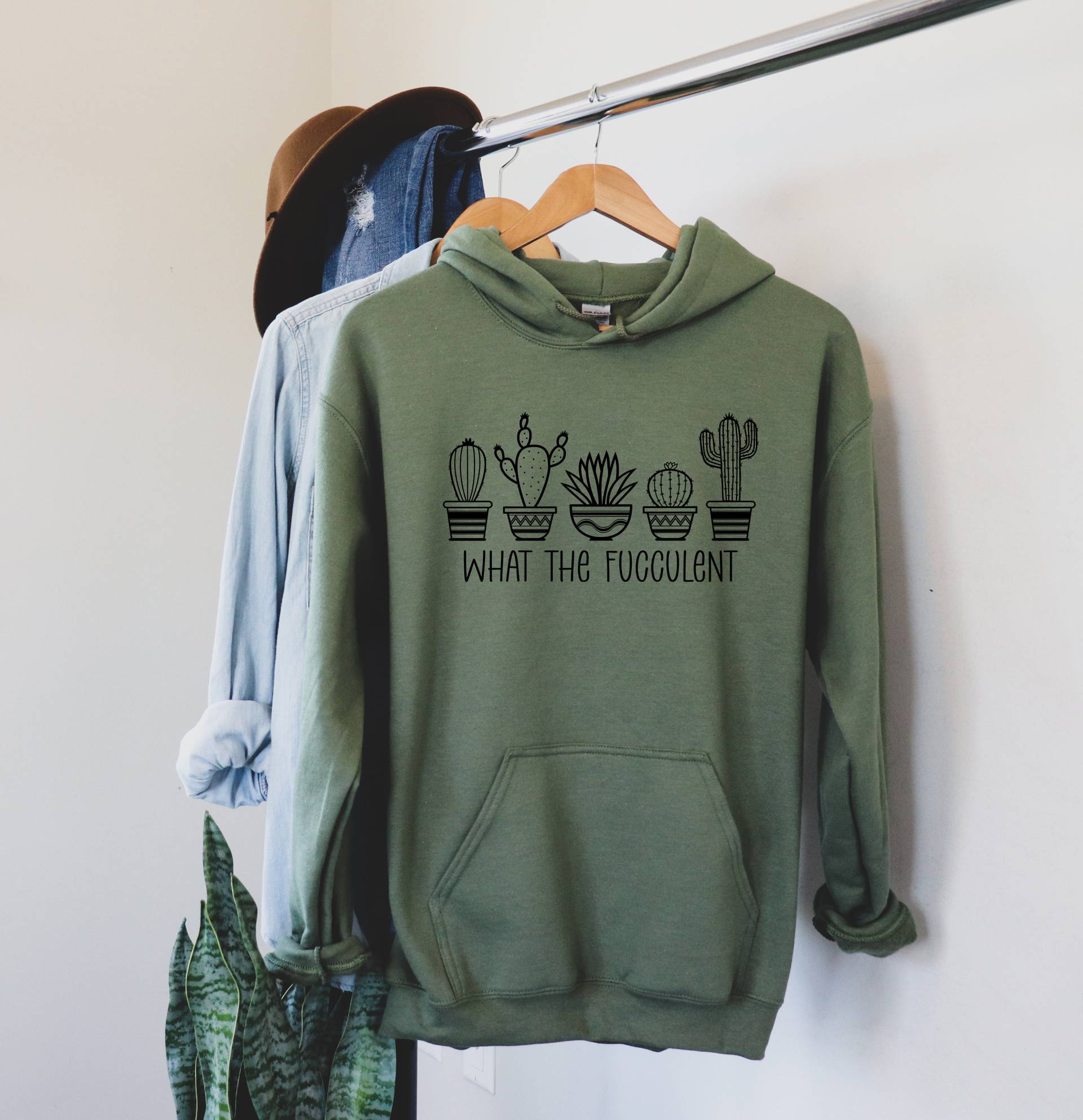 What The Fucculent Hoodie - Mama Life Lustiges Gärtner Sweatshirt Geschenk Für Geburtstagsgeschenk Pflanzenliebhaber Plant Mom von CrocoRockoTees