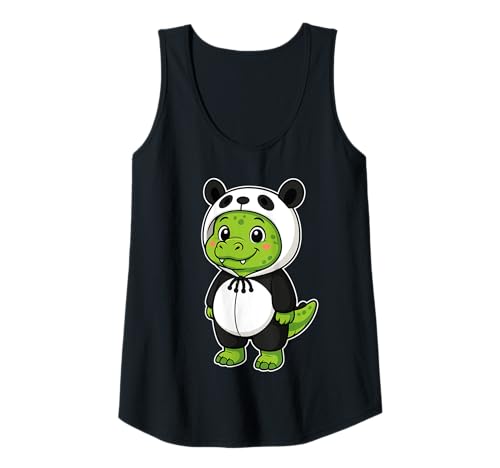 Damen Kawaii Krokodil im Panda Kostüm für Mädchen Kinder Krokodil Tank Top Damen Kawaii Krokodil im Panda Kostüm für Mädchen Kinder Krokodil Tank Top von Crocodile In Panda Costume Kawaii Design