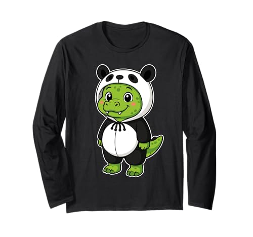 Kawaii Krokodil im Panda Kostüm für Mädchen Kinder Krokodil Langarmshirt Kawaii Krokodil im Panda Kostüm für Mädchen Kinder Krokodil Langarmshirt von Crocodile In Panda Costume Kawaii Design