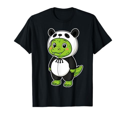 Kawaii Krokodil im Panda Kostüm für Mädchen Kinder Krokodil T-Shirt Kawaii Krokodil im Panda Kostüm für Mädchen Kinder Krokodil T-Shirt von Crocodile In Panda Costume Kawaii Design
