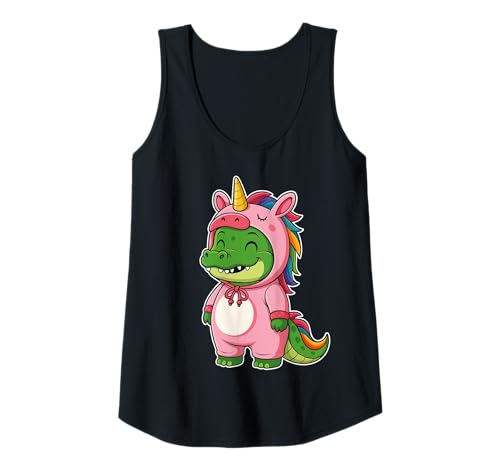 Damen Kawaii Krokodil im Einhorn Kostüm für Mädchen Kinder Einhorn Tank Top Damen Kawaii Krokodil im Einhorn Kostüm für Mädchen Kinder Einhorn Tank Top von Crocodile In Unicorn Costume Kawaii Design