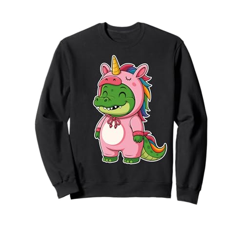 Kawaii Krokodil im Einhorn Kostüm für Mädchen Kinder Einhorn Sweatshirt Kawaii Krokodil im Einhorn Kostüm für Mädchen Kinder Einhorn Sweatshirt von Crocodile In Unicorn Costume Kawaii Design