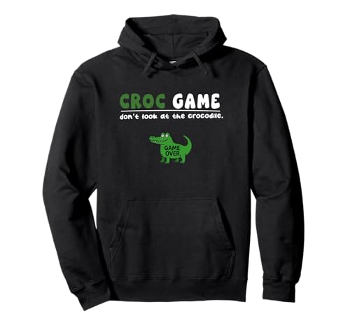 Lustiges Krokodil-Spiel Don't Look Boys Girls Kids Game Over Pullover Hoodie von CrocodileAxis1