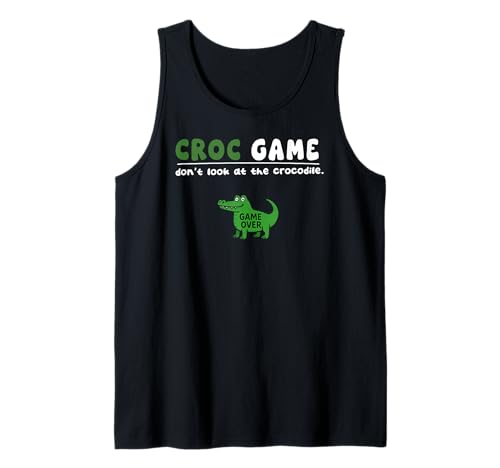 Lustiges Krokodil-Spiel Don't Look Boys Girls Kids Game Over Tank Top von CrocodileAxis1