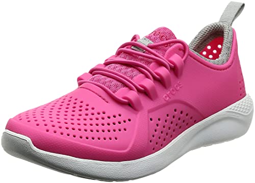 Crocs 206011 Unisex-Kinder Freizeit Turnschuhe und Sportbekleidung Unisex Kinder, Multicolor (Electric Pink/Weiß), 36 EU von Crocs