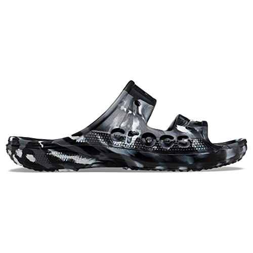 Crocs Baya Marbled Sandal 36-37 EU Black/Multi von Crocs