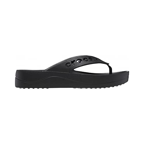 Crocs Damen Baya Plateau-Flip Sandale, Schwarz, 42 EU von Crocs