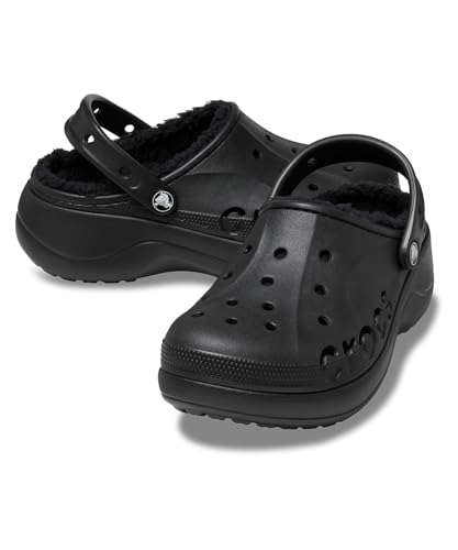 Crocs Baya Platform Lined Clog 38-39 EU Black von Crocs