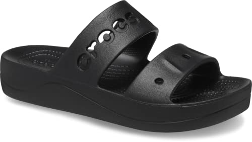 Crocs Damen Baya Plateau Sandale, Schwarz, 40 EU von Crocs