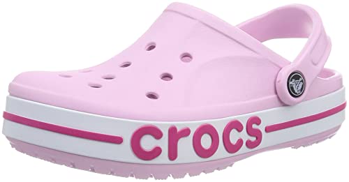 Crocs Bayaband Clogs für Damen und Herren mit Fersenriemen für sicheren Halt 42-43 EU Ballerina Pink/Candy Pink von Crocs