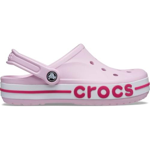 Crocs Bayaband Clogs für Damen und Herren mit Fersenriemen für sicheren Halt 42-43 EU Ballerina Pink/Candy Pink von Crocs