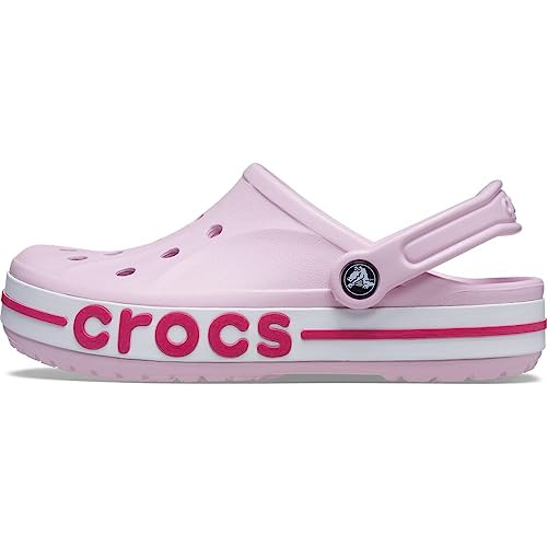 Crocs Bayaband Clogs für Damen und Herren mit Fersenriemen für sicheren Halt 36-37 EU Ballerina Pink/Candy Pink von Crocs