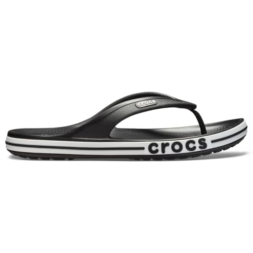 Crocs Unisex's Bayaband Flip Flop,Black/White,42/43 EU von Crocs