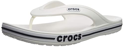 Crocs Unisex's Bayaband Flip Flop,White/Navy,42/43 EU von Crocs