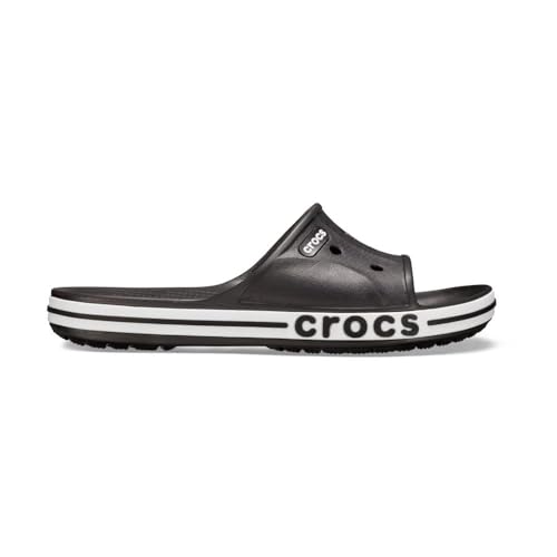 Crocs Unisex Slide, Bayaband Slide, Black/White, 39/40 EU von Crocs