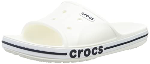 Crocs Unisex Men's & kvinders bayaband slide Sandalen zum Reinschl pfen, White Navy, 48/49 EU von Crocs