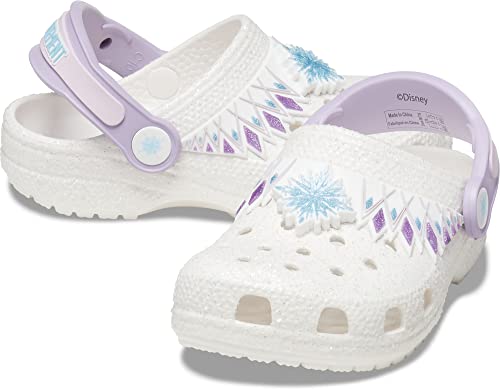 Crocs Unisex Kinder Classic FL I AM Frozen II Clog T Clog, White, 19/20 EU von Crocs