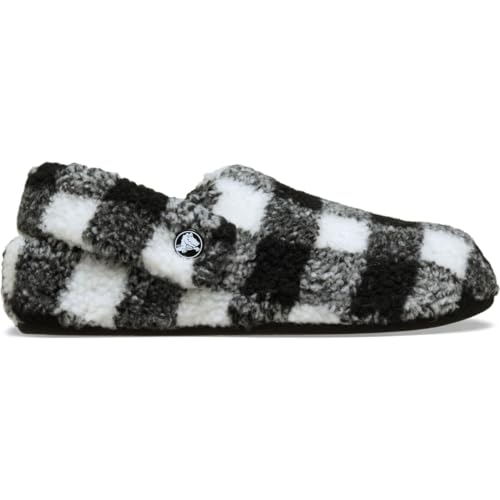 Crocs Classic Buffalo Check Cozzzy Slipper 39-40 EU Black/White von Crocs