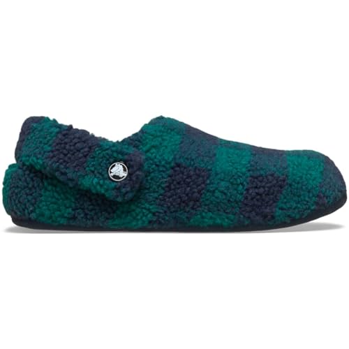 Crocs Classic Buffalo Check Cozzzy Slipper 39-40 EU Hosta/Navy von Crocs
