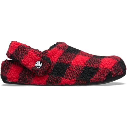 Crocs Classic Buffalo Check Cozzzy Slipper 42-43 EU Varsity Red/Black von Crocs